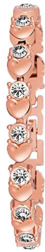 Diamond Rose Gold Dial and Band Watches with 2 Bracelet for Women