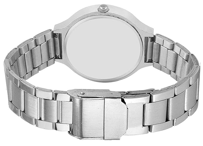 Premium White Dial Diamond Silver Analog Watch Love Heart Diamond Bracelet Butterfly combo
