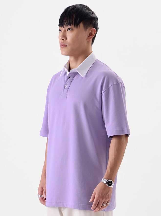 Original Solid Light Purple oversized