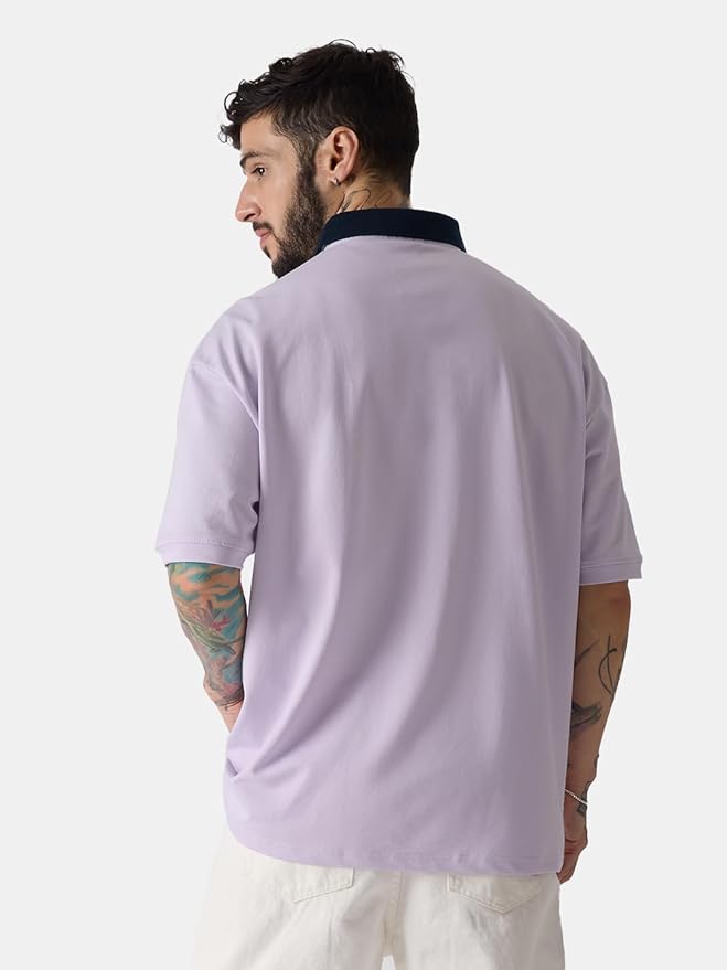 Peanuts Snoopy Oversized Half Sleeve Cotton Polos