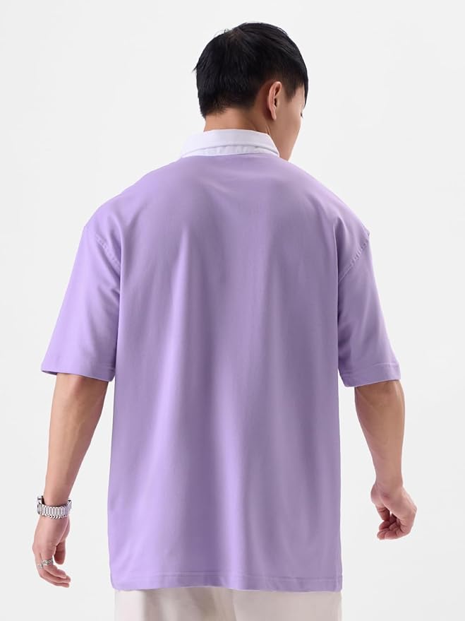 Original Solid Light Purple oversized