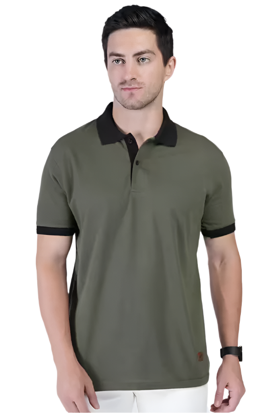 solid short sleeves polo t-shirt