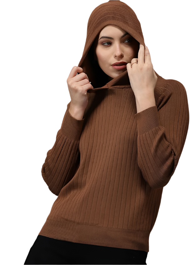 neck solid pullover