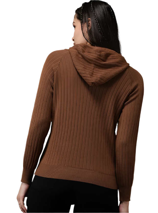 neck solid pullover