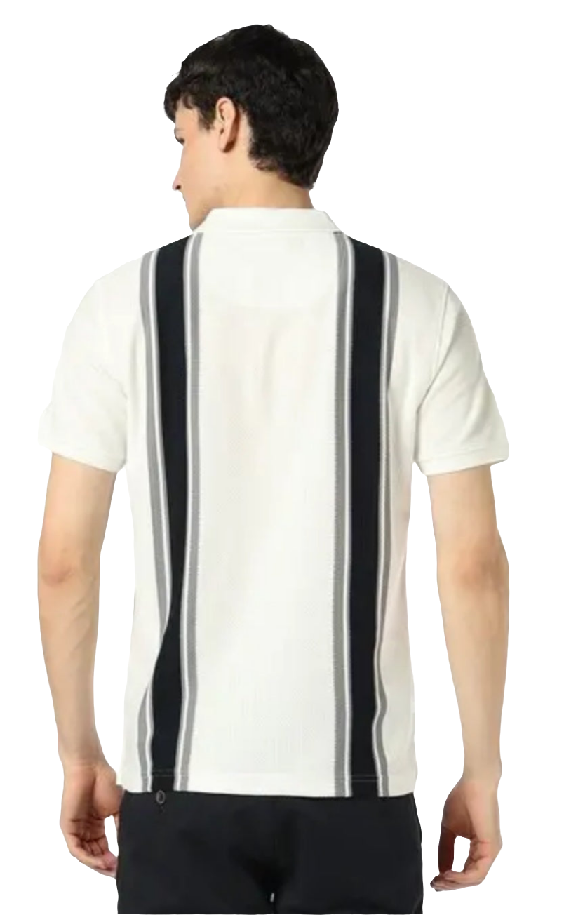 Placement STRIPED polo t-shirt