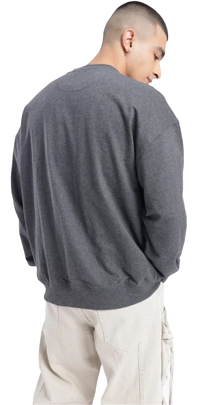 Cotton terry oversized sweatshirt