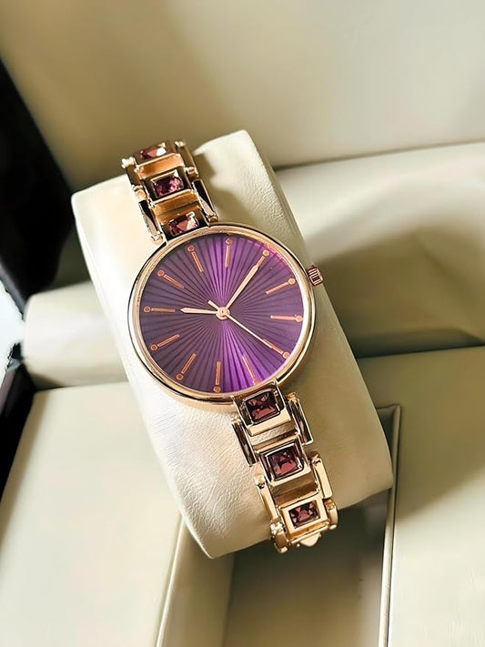Rose Gold Dial Stainless Steel Bracelet watch