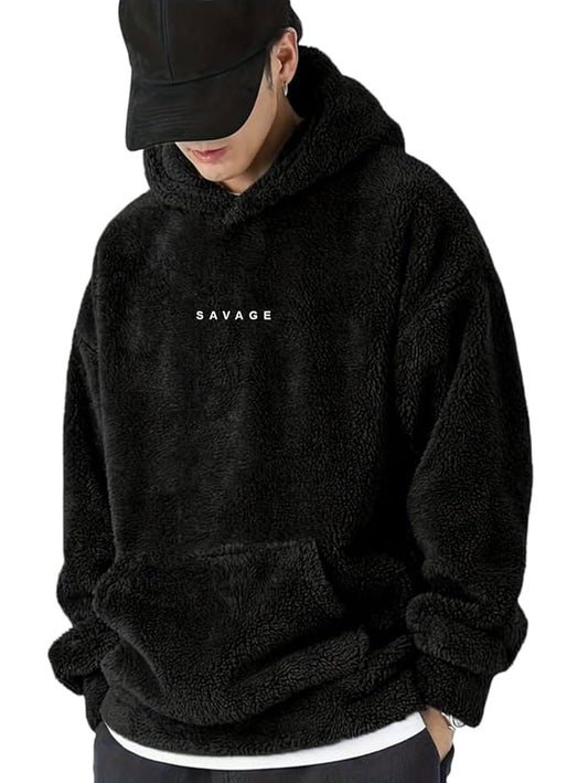 Woolen Drop Oversized Hoodie