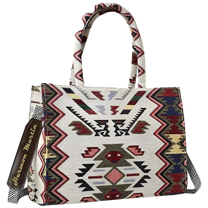 Large Capacity Aztec Pattern Handbag