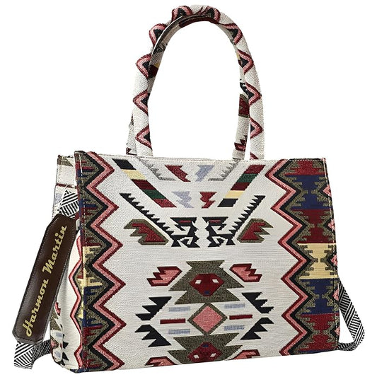 Large Capacity Aztec Pattern Handbag