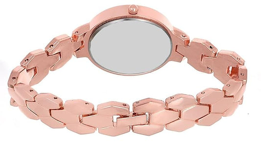 Round Diamond Silver Dial Analogue