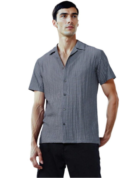 cuban collar knitted shirt