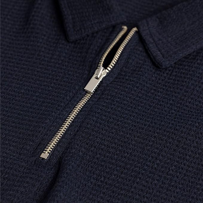 Navy Solid Regular Polyester