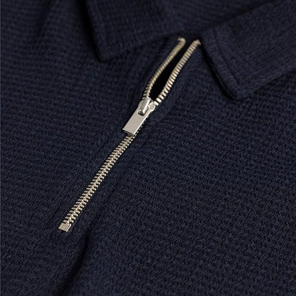 Navy Solid Regular Polyester
