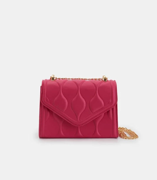solid box shoulder bag