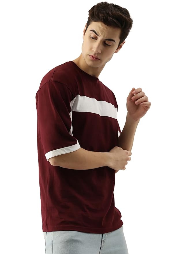 sleeve Round Neck Cotton Slim Fit Tshirt