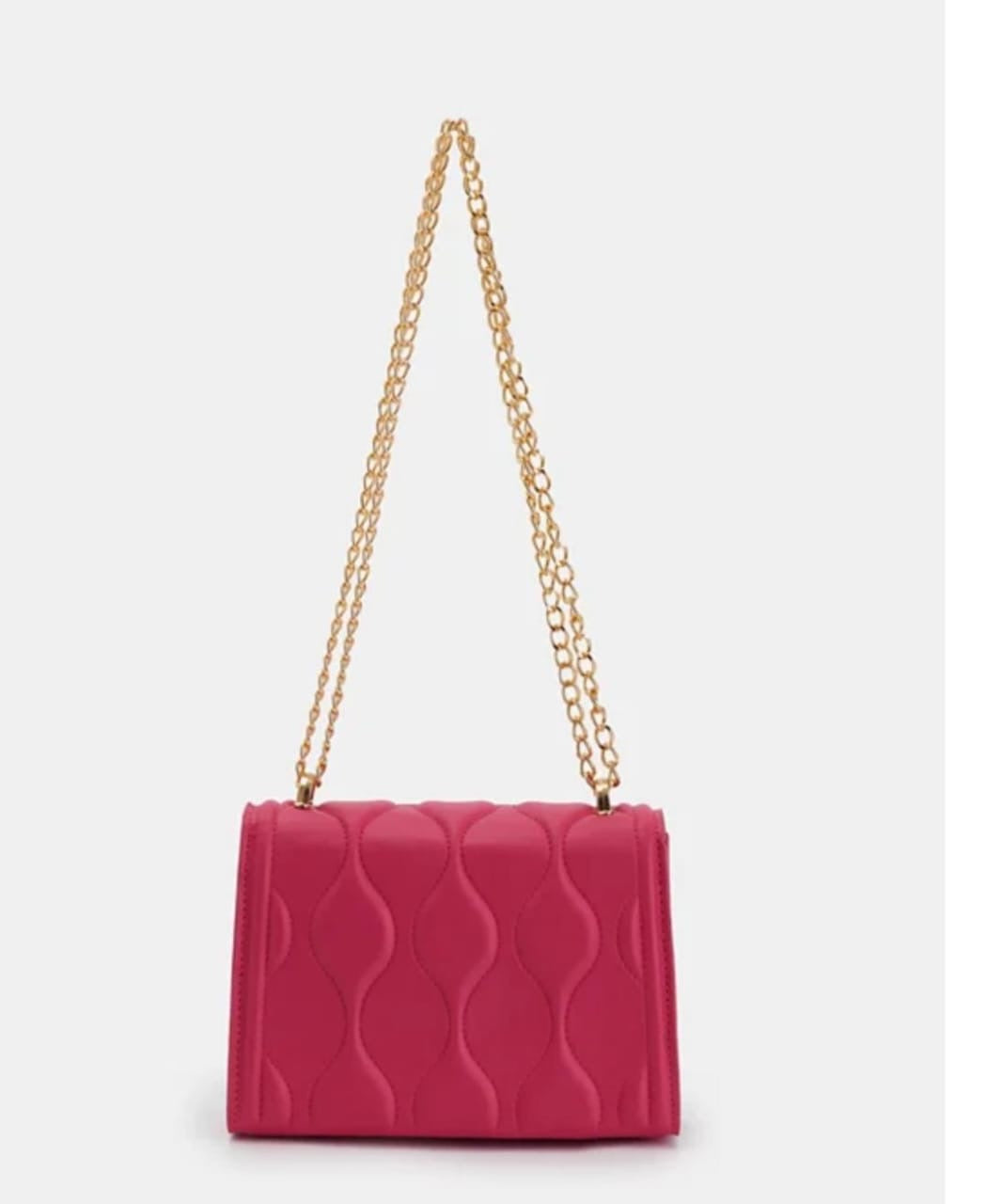 solid box shoulder bag