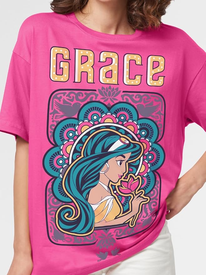 Pink Loose Fit T-Shirt Cotton