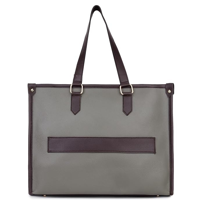 Wide Textured Tote Bag