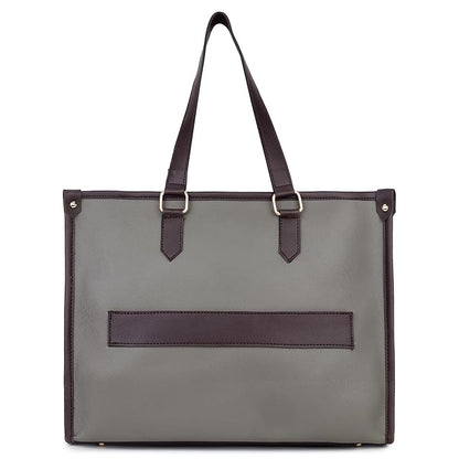 Wide Textured Tote Bag