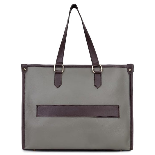 Wide Textured Tote Bag