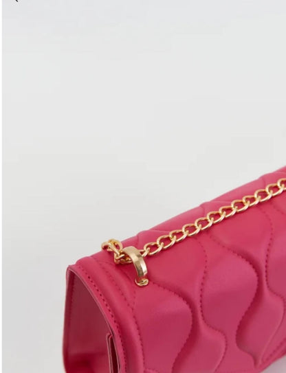 solid box shoulder bag