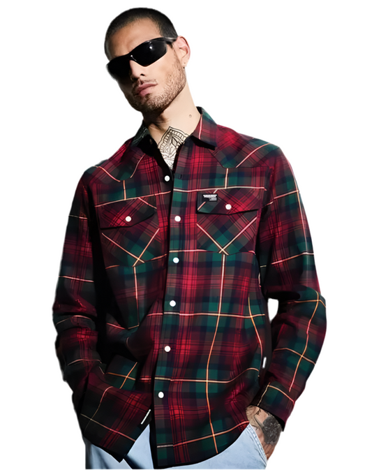 checked regular shirt