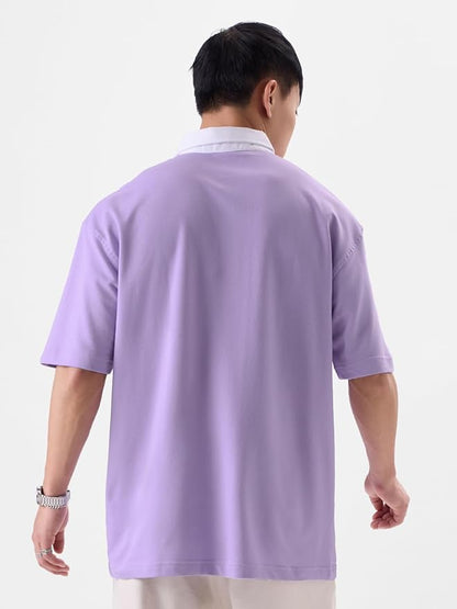 Original Solid Light Purple oversized