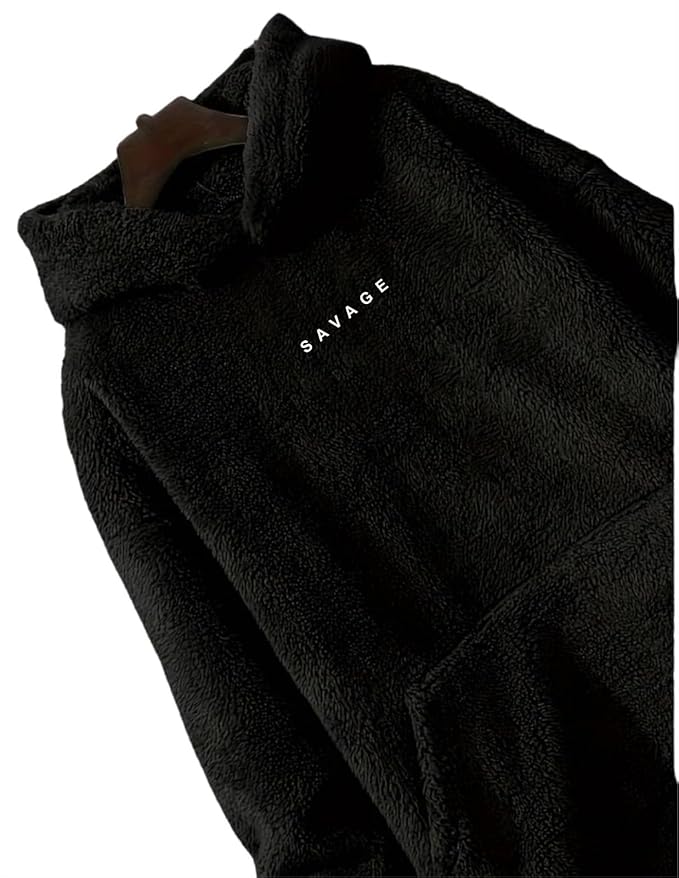 Woolen Drop Oversized Hoodie