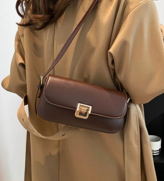 solid shoulder bag