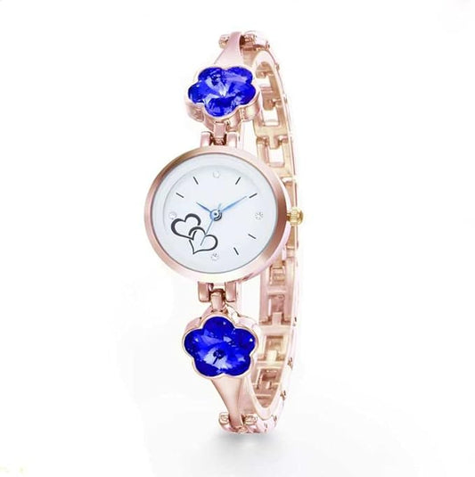 Flower Stone 2 Colors 3 Stone Bracelet Flower Stone Studded