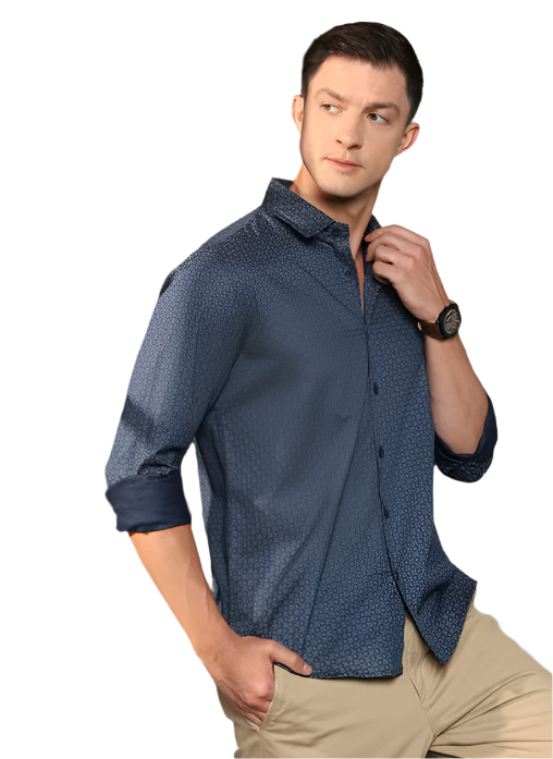 Elegant Spread Collar Full Sleeves