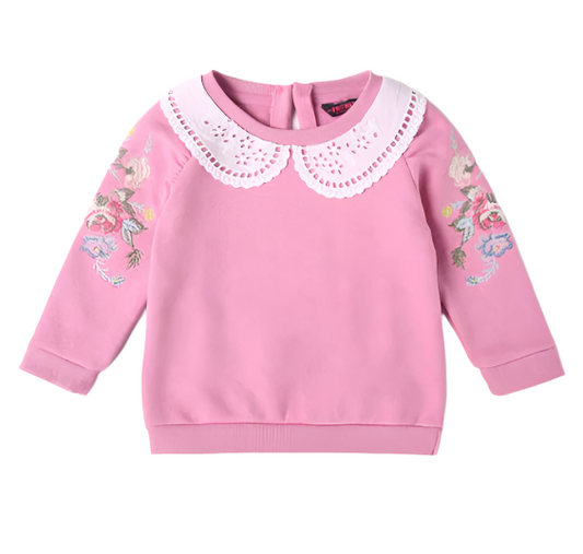 Floral Embroidered Sweatshirt