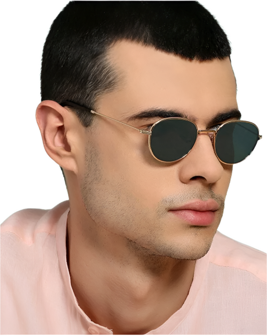 UV-Protected Round Sunglasses