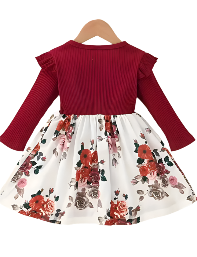 floral print lycra frock