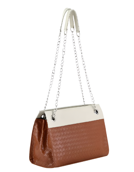 Tan Fancy Hand Bag