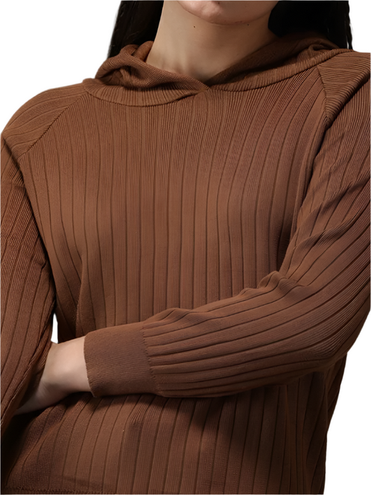 neck solid pullover