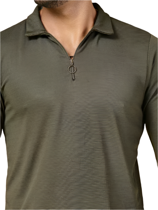 sleeve solid t-shirt