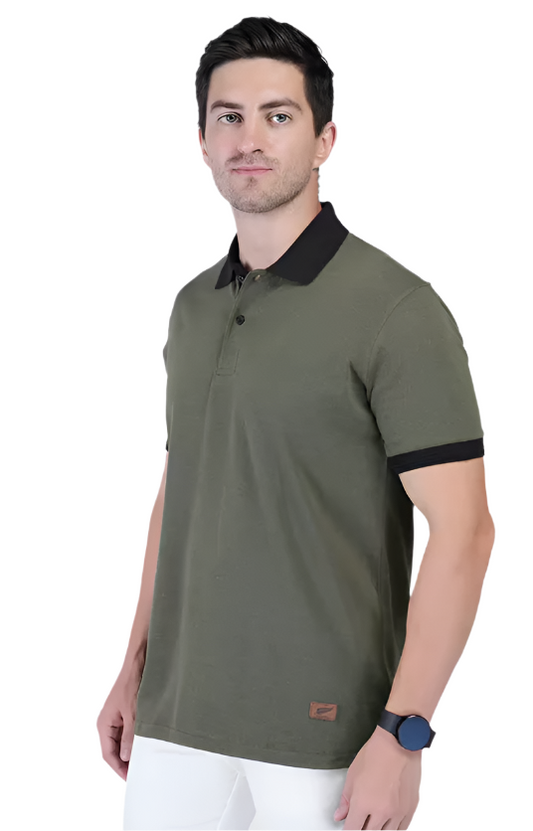 solid short sleeves polo t-shirt
