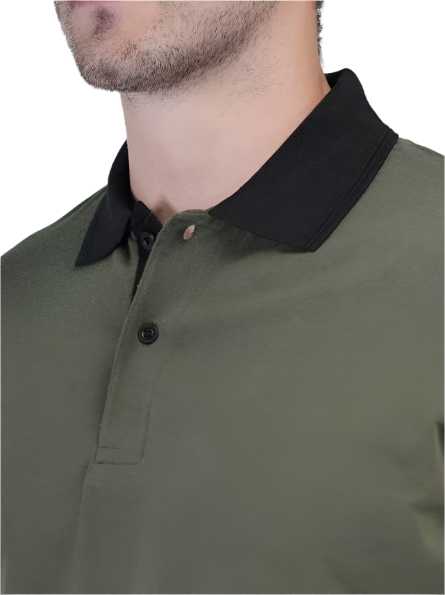solid short sleeves polo t-shirt
