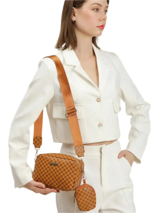 plaid crossbody bag