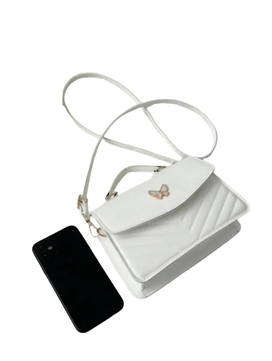 striped crossbody bag