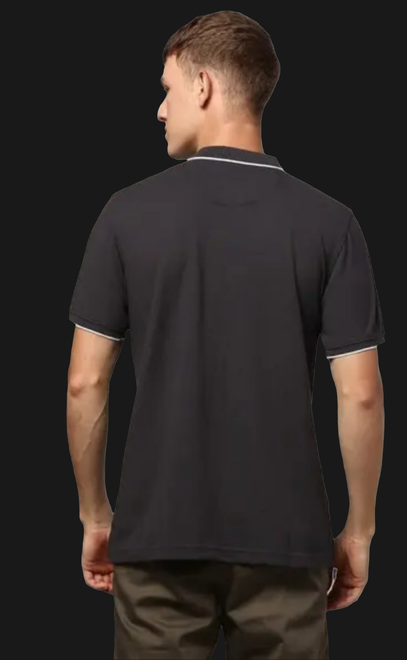 Striped polo t-shirt