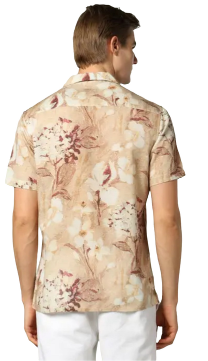 Floral patch pocket shirt