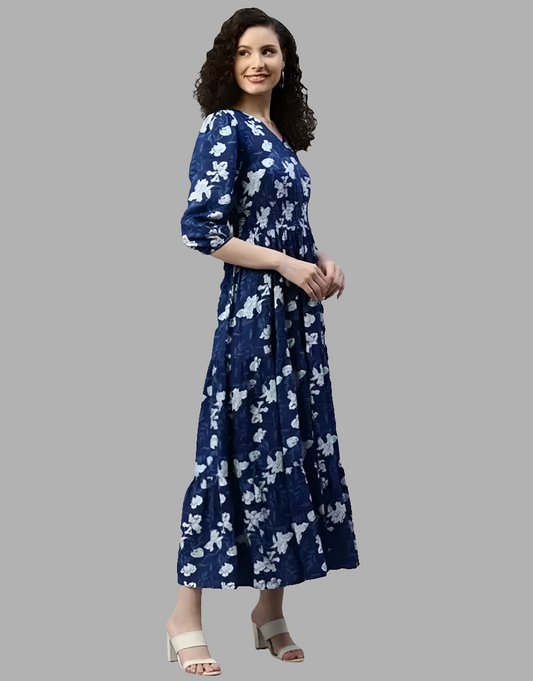 Floral tiered dress