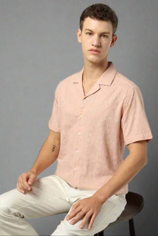 Embroidered cotton shirt