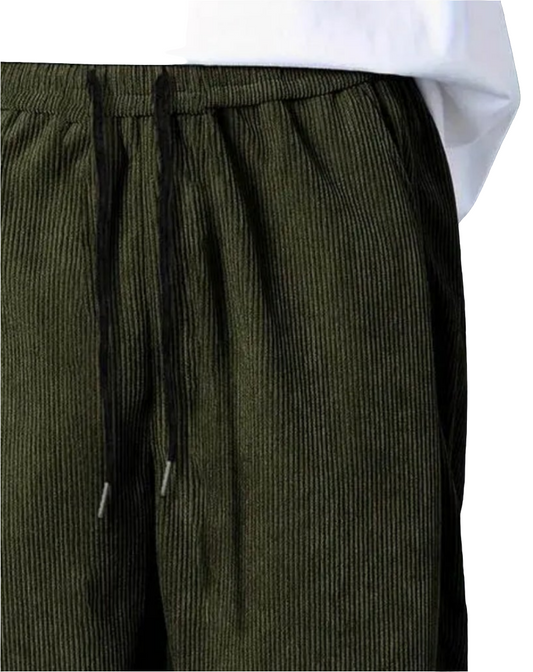 Ribbed relaxed joggers