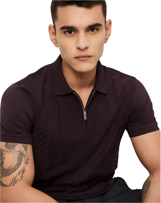 Stretchable polo t-shirt