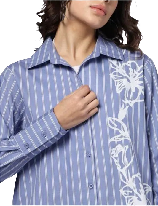 Striped regular shirt