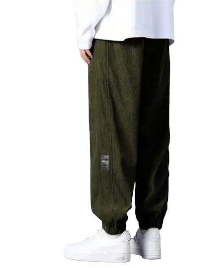Ribbed relaxed joggers